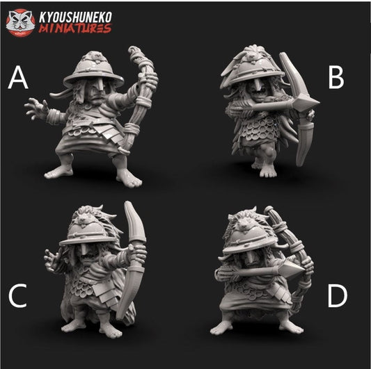 Goblin Archers | Resin 3D Printed Miniatures | Kyoushuneko | Table Top Gaming | RPG | D&D | Pathfinder