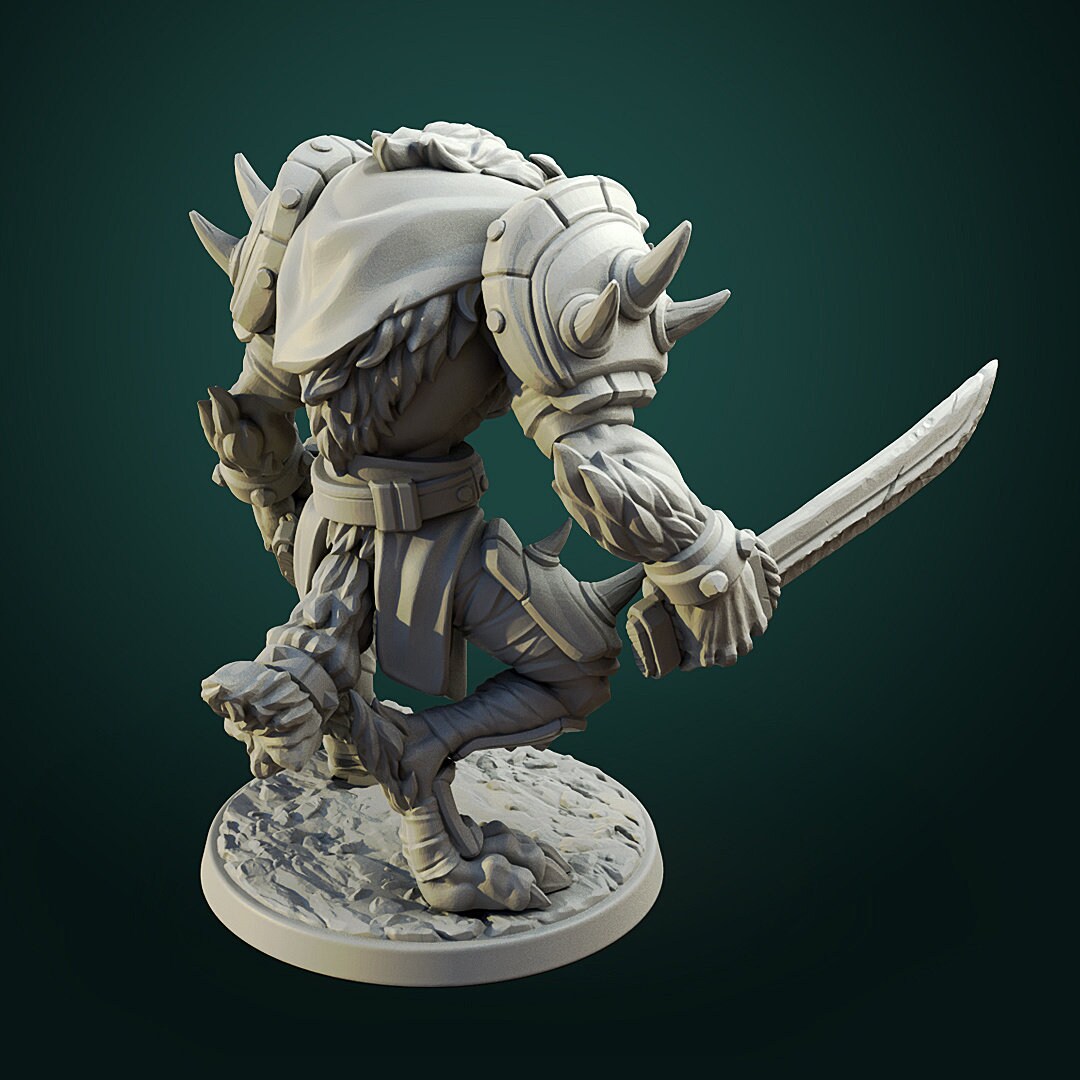 Olcan the Wise | Werewolf | Resin 3D Printed Miniature | White Werewolf Tavern