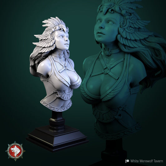Dark Angel | Bust | Resin 3D Printed Miniature | White Werewolf Tavern