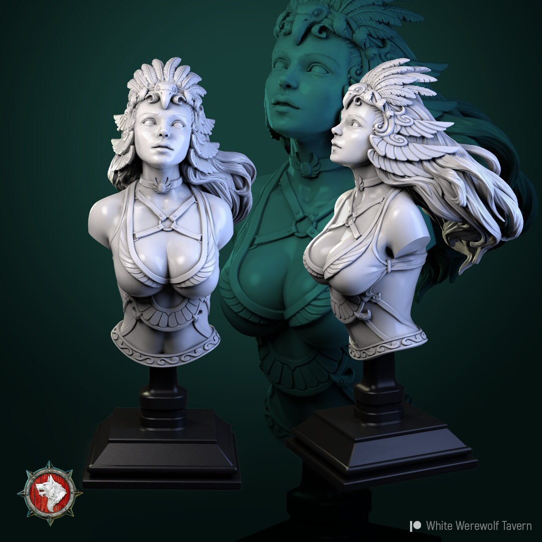 Dark Angel | Bust | Resin 3D Printed Miniature | White Werewolf Tavern