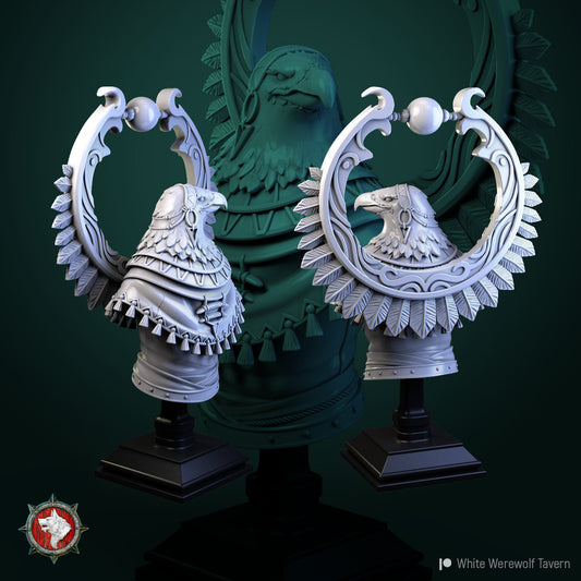 Ayalau The Aarakocra Priestess | Bust | Resin 3D Printed Miniature | White Werewolf Tavern