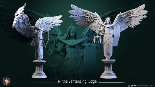 Ni The Sentencing Judge | Multiple Scales | Resin 3D Printed Miniature | White Werewolf Tavern