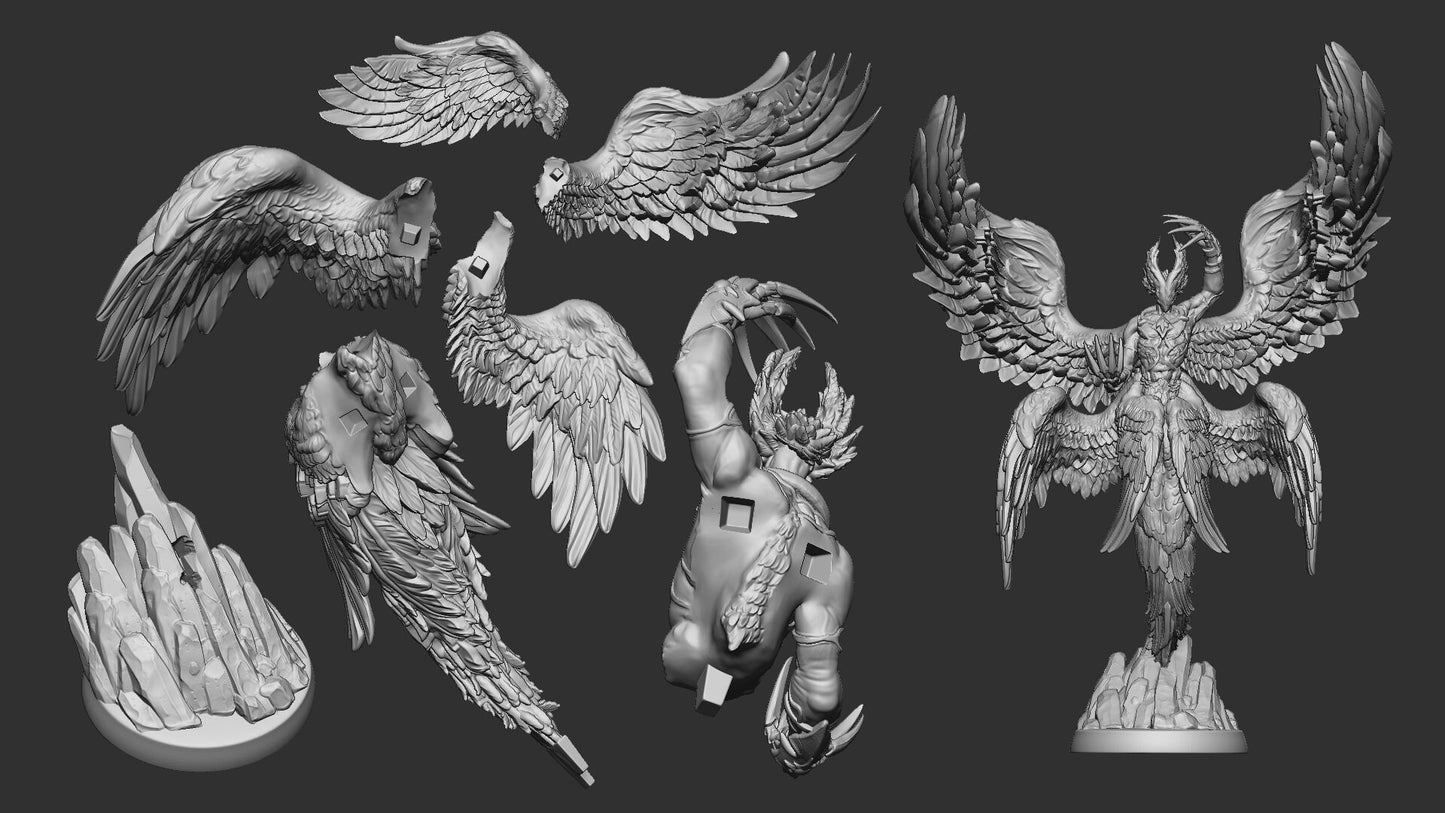 Archon | Celestial | Multiple Scales | Resin 3D Printed Miniature | White Werewolf Tavern