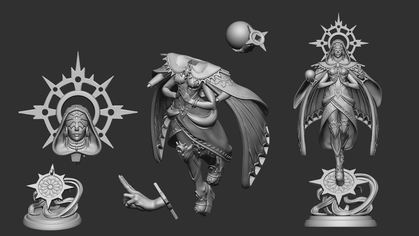 Oracle | Celestials | Multiple Scales | Resin 3D Printed Miniature | White Werewolf Tavern