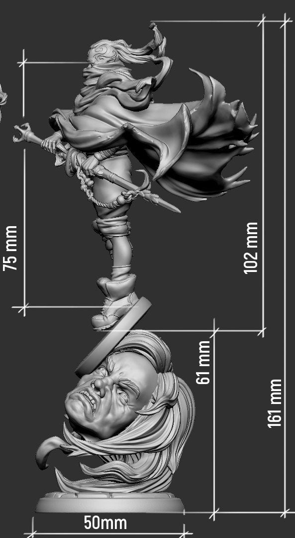 The Giant Slayer - Kunar | Resin 3D Printed Miniature | White Werewolf Tavern