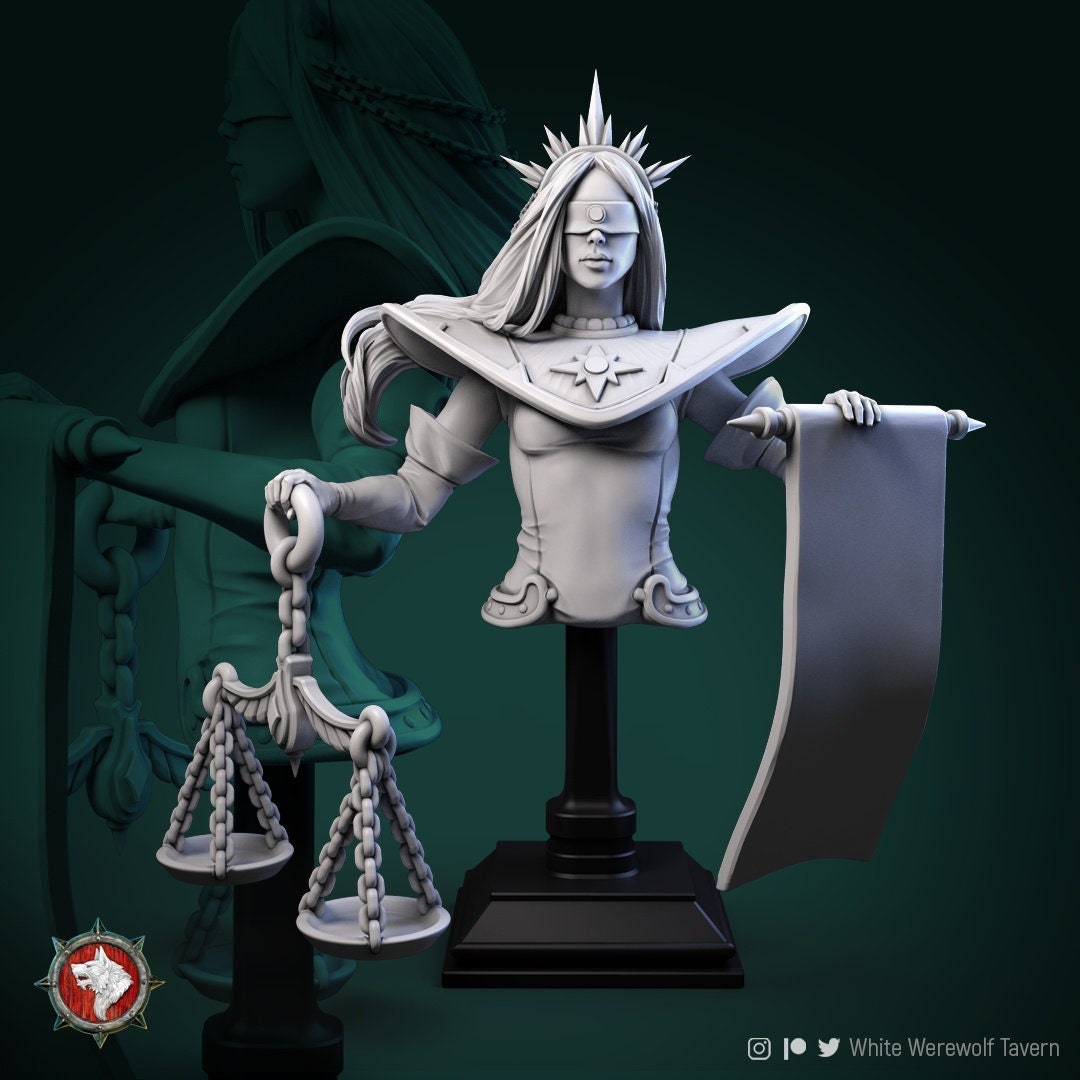 Ni The Sentencing Judge | Celestials | Bust | Resin 3D Printed Miniature | White Werewolf Tavern
