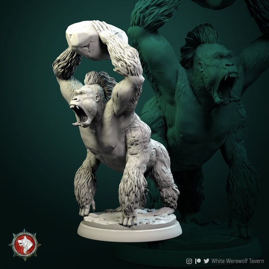 Crushing Ape Monster Boss | Resin 3D Printed Miniature | White Werewolf Tavern | RPG | D&D | DnD