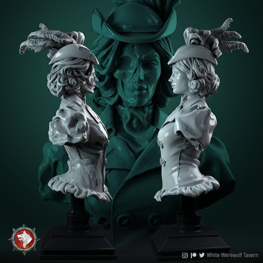 Lady Rebecca Bahly | Bust | Resin 3D Printed Miniature | White Werewolf Tavern