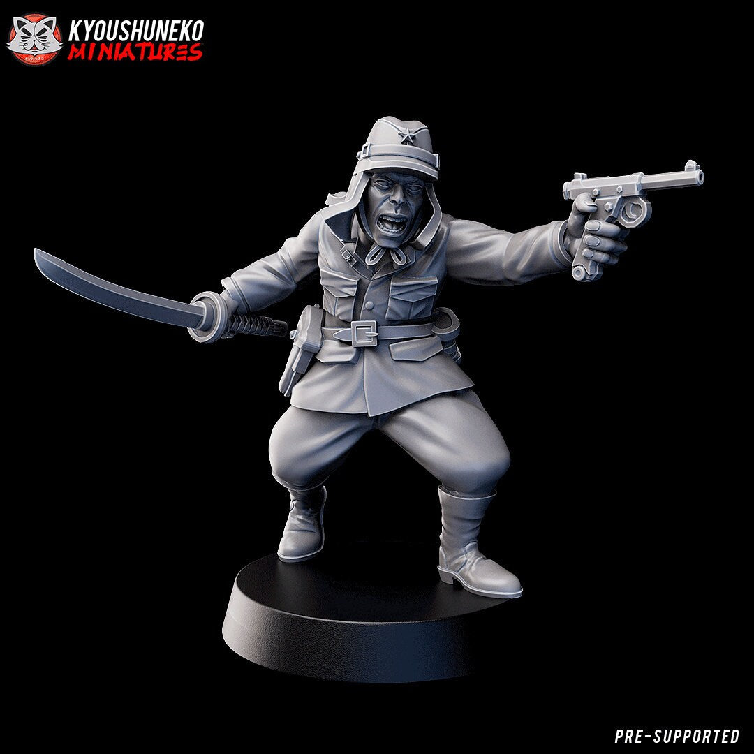 WW2 Japanese Officer | Resin 3D Printed Miniature | Kyoushuneko