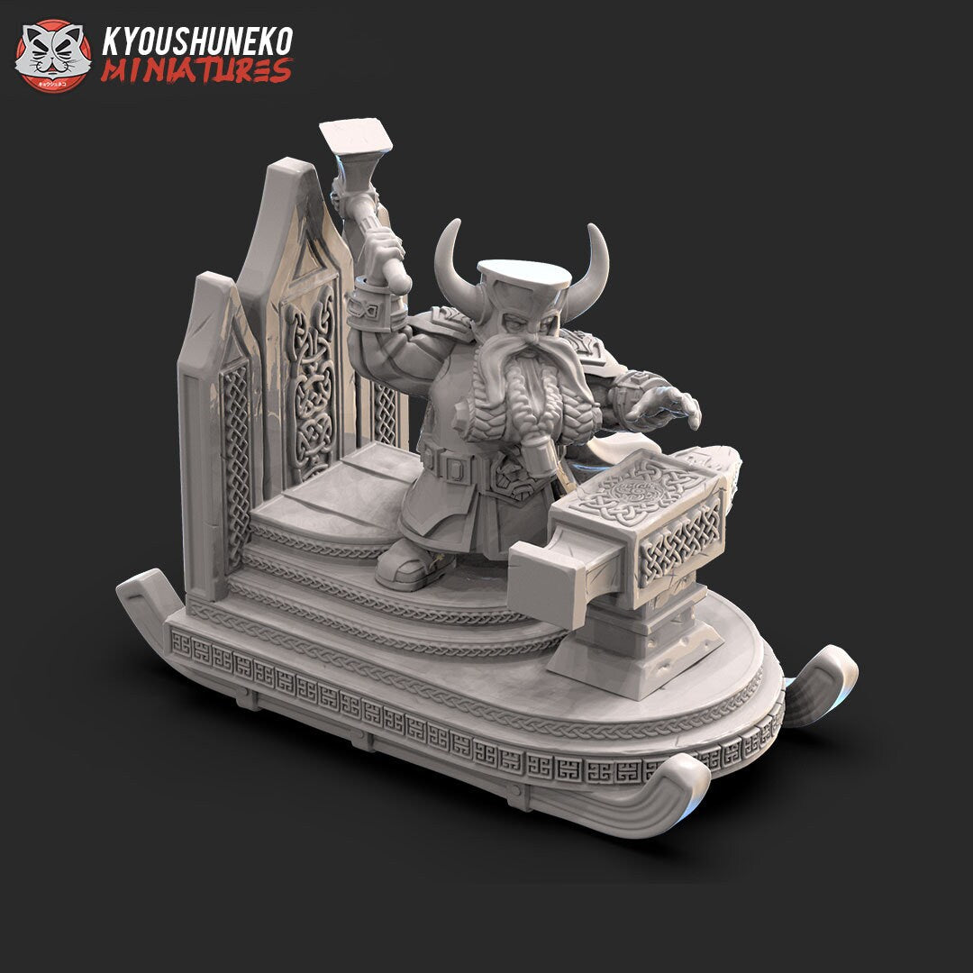 Dwarf Anvil of Doom and Oathstones | Multiple Variants | Resin 3D Printed Miniatures | Kyoushuneko | Table Top Gaming | RPG | D&D