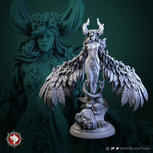 Wood Elf Queen - Tarnia | Multiple Scales | Resin 3D Printed Miniature | Ronin Arts Workshop