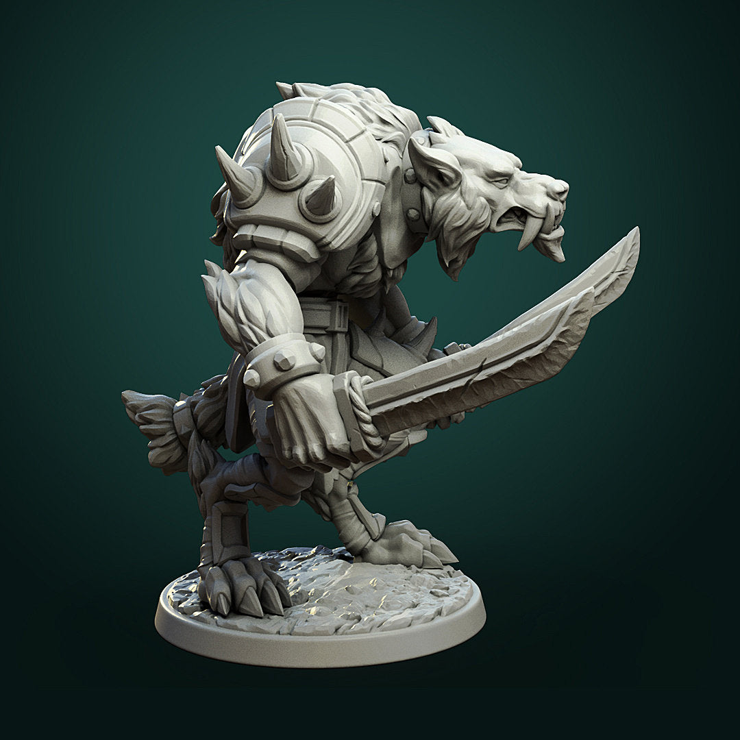 Olcan the Wise | Werewolf | Resin 3D Printed Miniature | White Werewolf Tavern