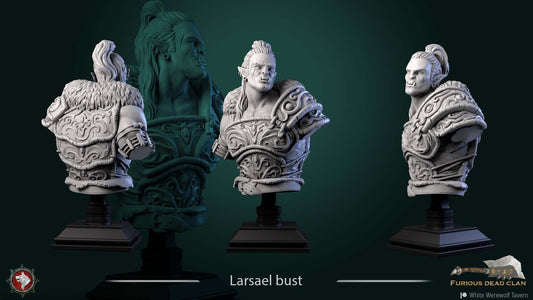 Lasrael The Lightning | Furious Dead Clan | Bust | Resin 3D Printed Miniature | White Werewolf Tavern