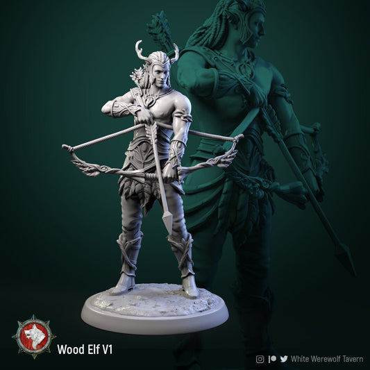 Wood Elves | Resin 3D Printed Miniature | Ronin Arts Workshop
