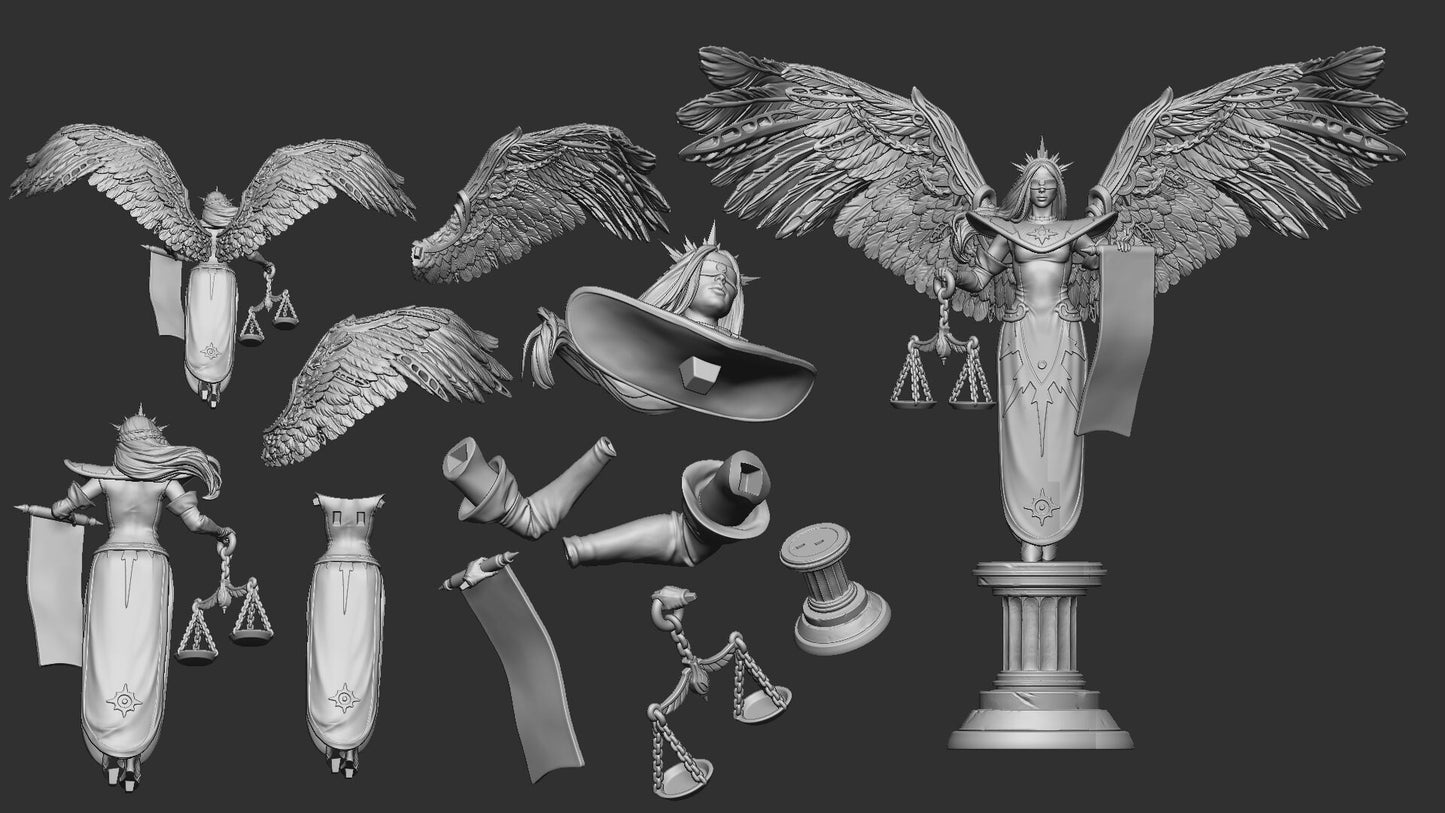 Ni The Sentencing Judge | Multiple Scales | Resin 3D Printed Miniature | White Werewolf Tavern