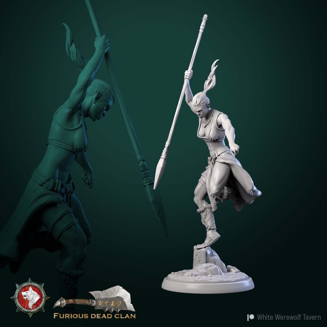 Orc Female Assassins | Resin 3D Printed Miniature | White Werewolf Tavern | RPG | D&D | DnD
