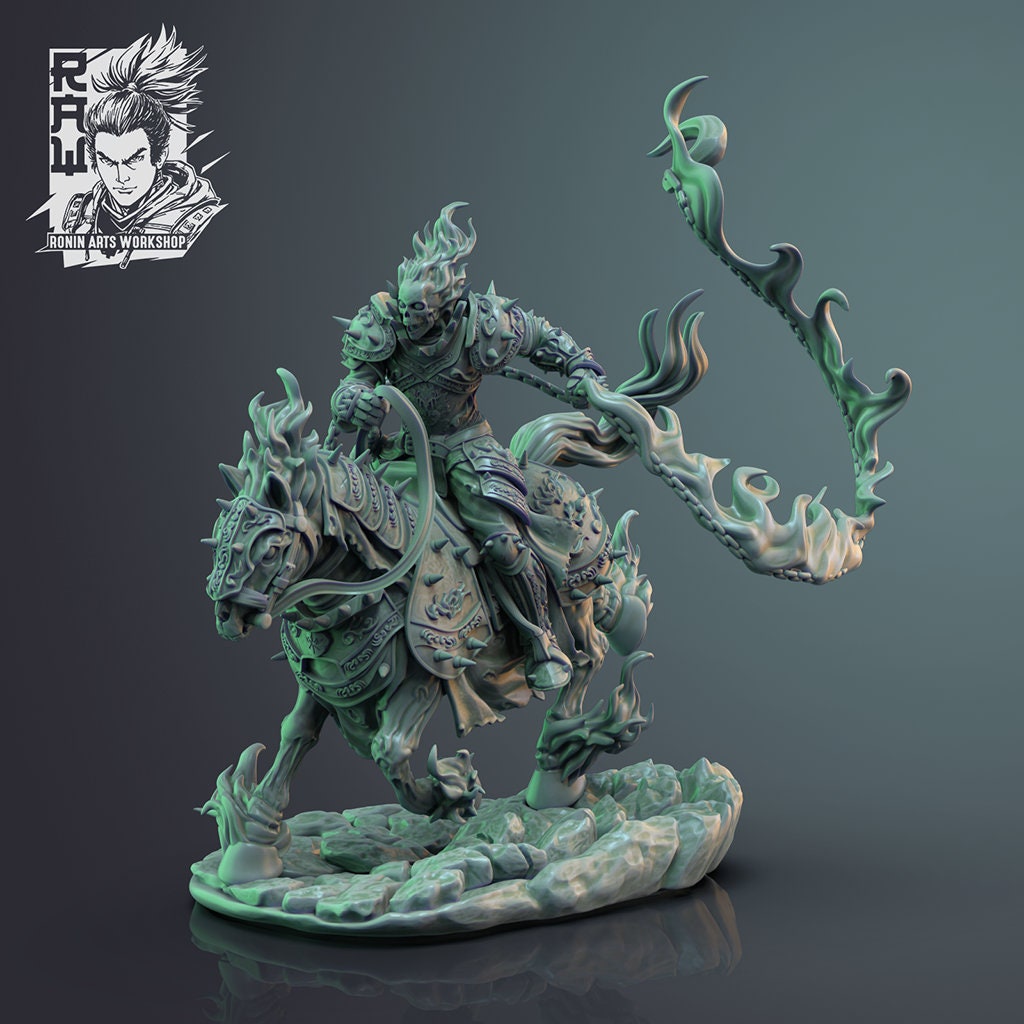 Four Horsemen of Halloween  | The Cursed Vanguard | Resin 3D Print | Ronin Arts Workshop