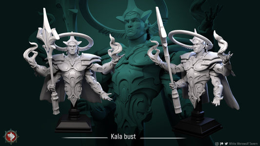Kala The Punishing Judge | Celestials | Bust | Resin 3D Printed Miniature | White Werewolf Tavern