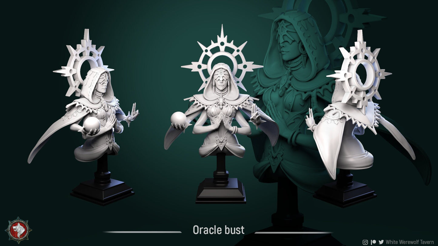 Oracle | Celestials | Bust | Resin 3D Printed Miniature | White Werewolf Tavern