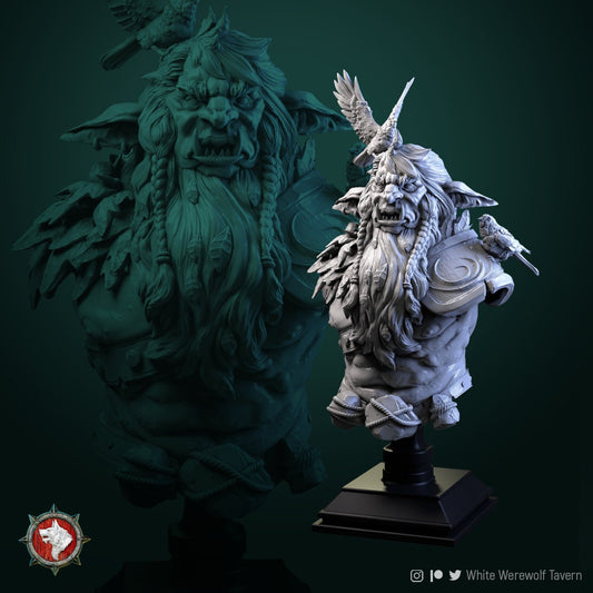 Leshy | Bust | Resin 3D Printed Miniature | White Werewolf Tavern