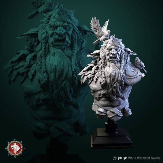 Leshy | Bust | Resin 3D Printed Miniature | White Werewolf Tavern