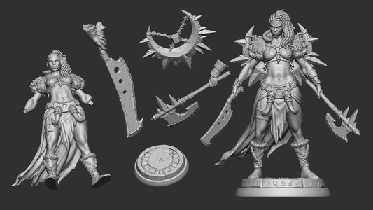 Gashnakh Ferocious | Multiple Scales | Resin 3D Printed Miniature | White Werewolf Tavern | RPG | D&D | DnD