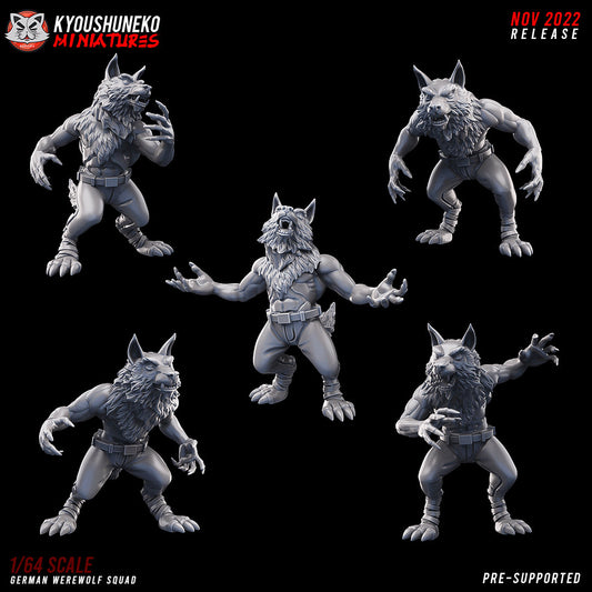 WW2 German Werewolf Unit | Resin 3D Printed Miniature | Kyoushuneko