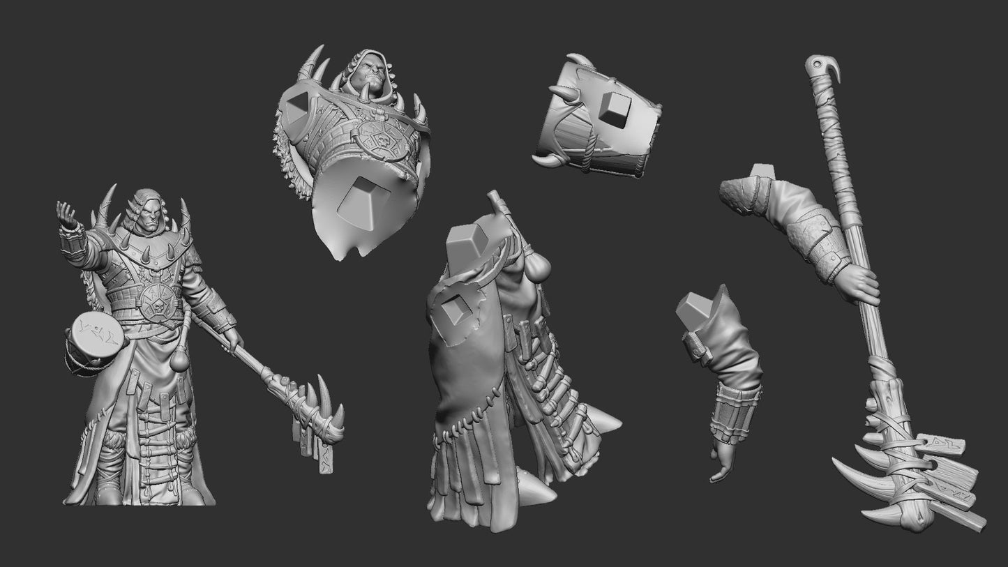 Urgaz The Intimidator | Diorama | Resin 3D Printed Miniature | White Werewolf Tavern | RPG | D&D | DnD