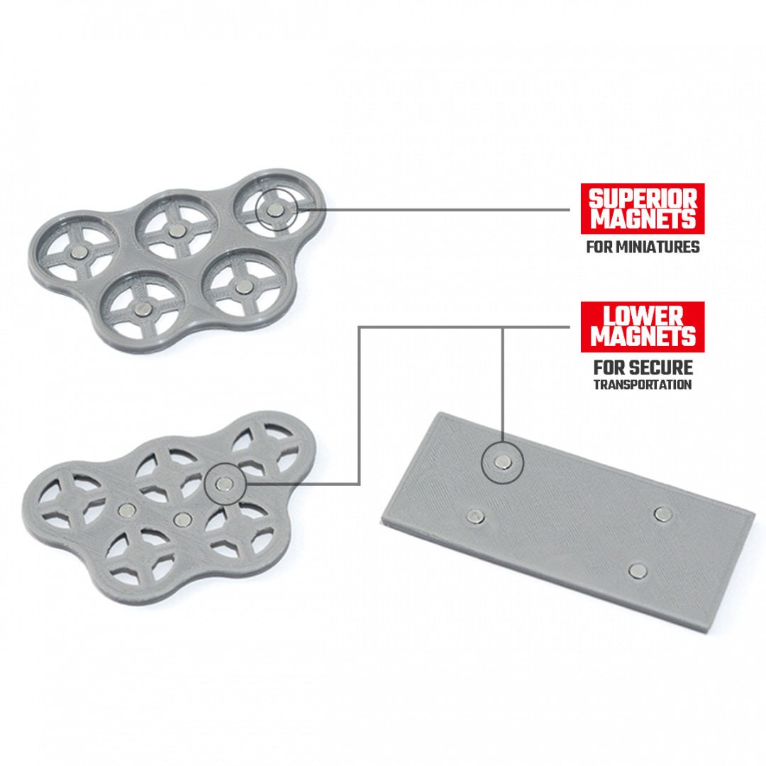 74x43mm (Oval) Magnet-Ready Movement Trays | PLA+ | Txarli Factory