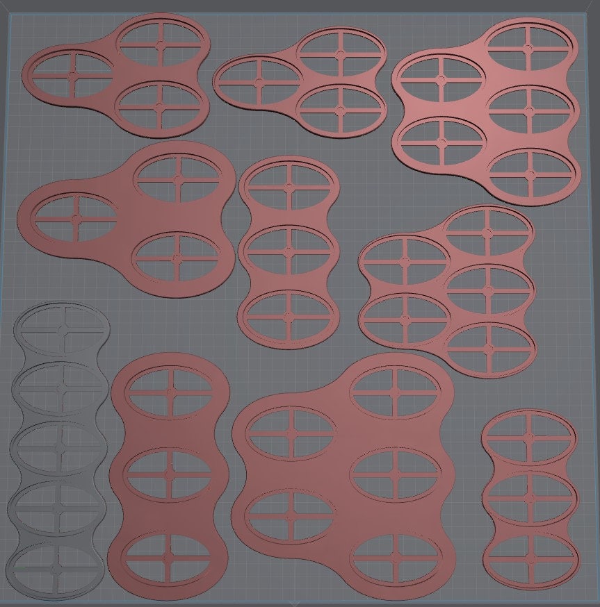 74x43mm (Oval) Magnet-Ready Movement Trays | PLA+ | Txarli Factory