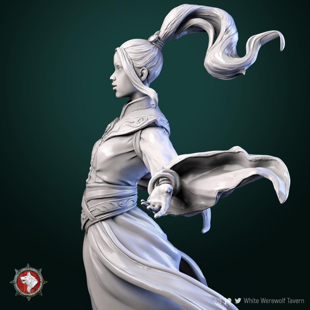 Air Master | Multiple Scales | Resin 3D Printed Miniature | White Werewolf Tavern | RPG | D&D | DnD