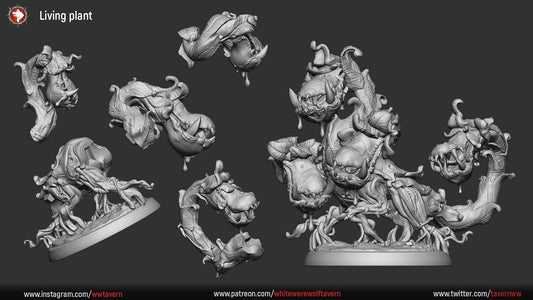 Living Plant | Resin 3D Printed Miniature | White Werewolf Tavern | RPG | D&D | DnD