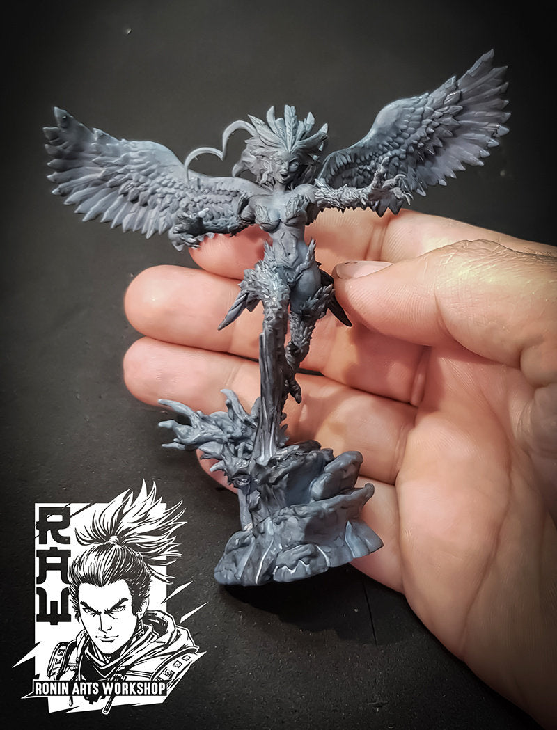 Sexy Harpies | Resin 3D Print | Miniature | Nude | Sexy | DnD Boss | Pathfinder | Ronin Arts Workshop
