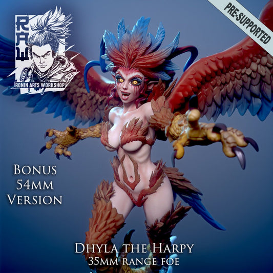Sexy Harpies | Resin 3D Print | Miniature | Nude | Sexy | DnD Boss | Pathfinder | Ronin Arts Workshop