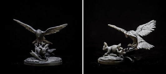 Hunting Falcon | Resin 3D Print | Miniature | Ronin Arts Workshop
