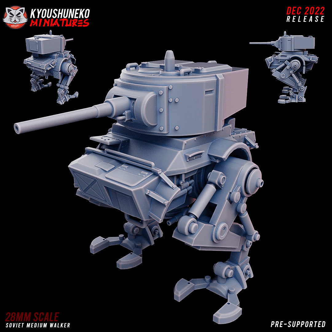 WW2 Soviet Medium Mech | Resin 3D Printed Miniature | Kyoushuneko