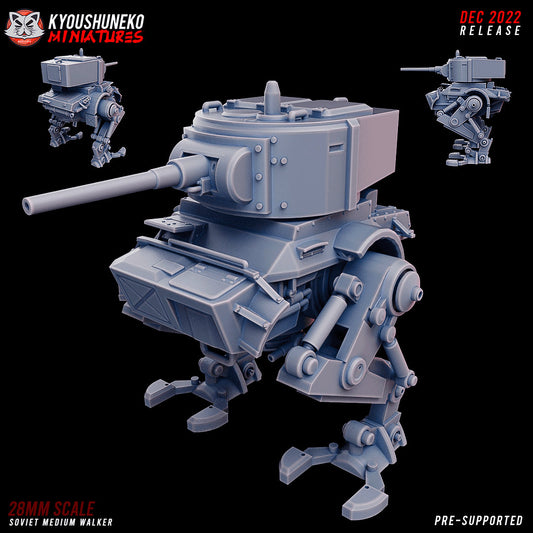 WW2 Soviet Medium Mech | Resin 3D Printed Miniature | Kyoushuneko