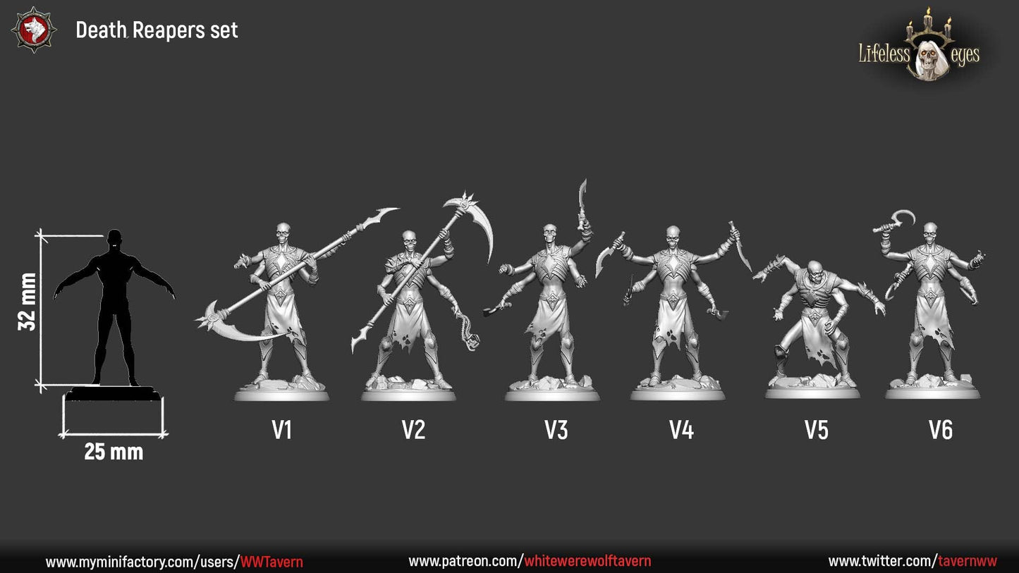 Death Reapers Set | Resin 3D Printed Miniature | White Werewolf Tavern