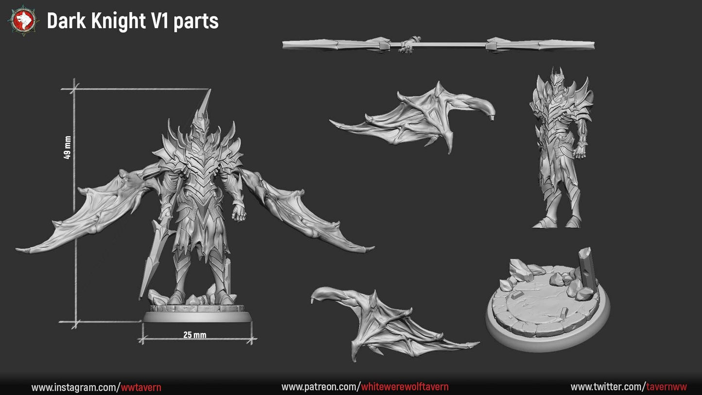 Dark Knights | Resin 3D Printed Miniature | White Werewolf Tavern | RPG | D&D | DnD