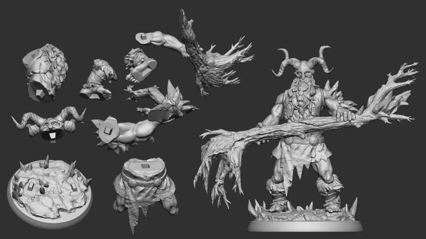Frost Giants | Resin 3D Printed Miniature | White Werewolf Tavern | RPG | D&D | DnD