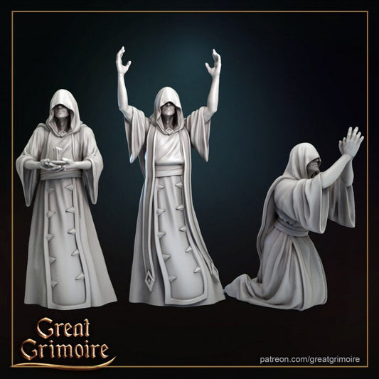 Dark Cultists | Wicked Hills | Resin 3D Printed Miniature | RPG | DND