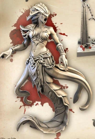 Daughter of the Abyss | Wicked Hills | Resin 3D Printed Miniature | RPG | DND
