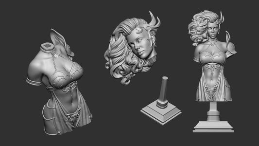 Semenriel | Bust | Resin 3D Printed Miniature | White Werewolf Tavern