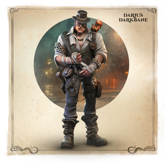 Brawler | Darius Darkbane| Wicked Hills | Resin 3D Printed Miniature | RPG | DND