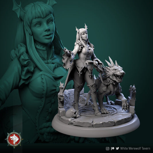 Tanna The Young Sister | Vampire | Multiple Scales | Resin 3D Printed Miniature | White Werewolf Tavern | RPG | D&D | DnD