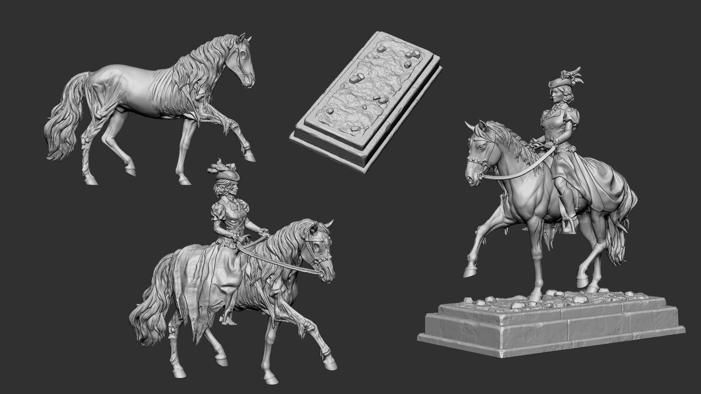 Lady Rebecca Bahly | Multiple Scales | Castle Of Blood | Resin 3D Printed Miniature | White Werewolf Tavern | RPG | D&D | DnD