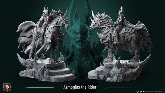 Azmogius The Rider | Resin 3D Printed Miniature | White Werewolf Tavern | RPG | D&D | DnD