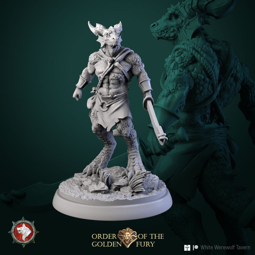 Kobolds | Order Of The Golden Fury | Resin 3D Printed Miniature | White Werewolf Tavern | RPG | D&D | DnD
