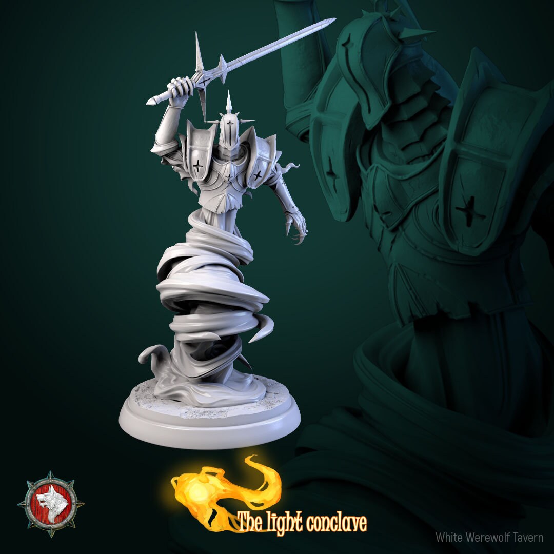 Living Armor Set | The Light Conclave | Resin 3D Printed Miniature | White Werewolf Tavern | RPG | D&D | DnD