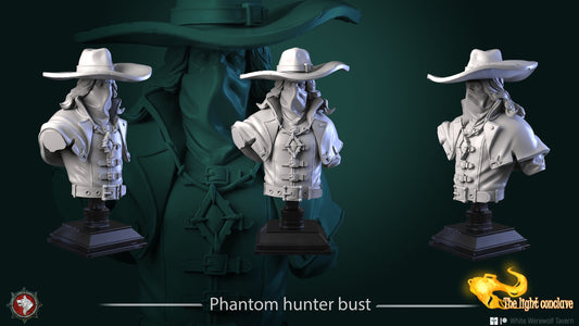 Phantom Hunter | The Light Conclave | Bust | Resin 3D Printed Miniature | White Werewolf Tavern